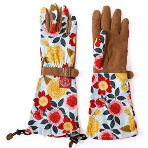 Anthropologie WOMANSWORK - The Arm Saver Gardening Floral Gloves - Heirloom Rose